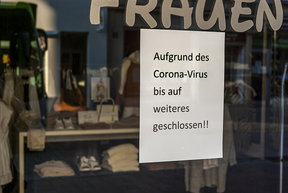 Laden geschlossen wegen COVID-19